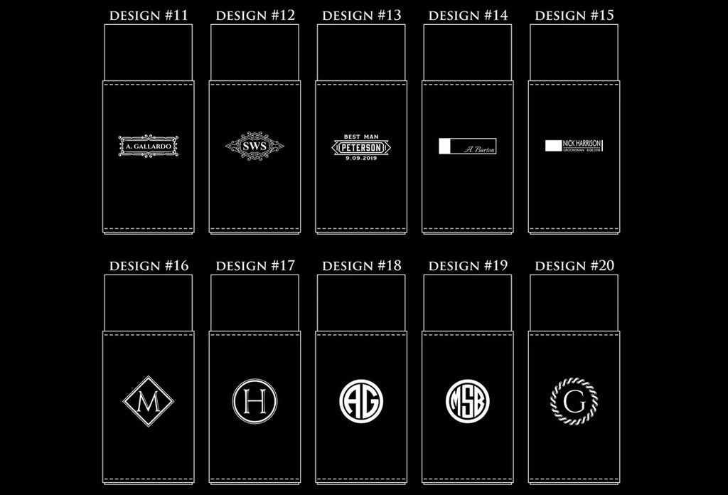 Personalized cigar case and cutter - Custom Engraved Cigar case