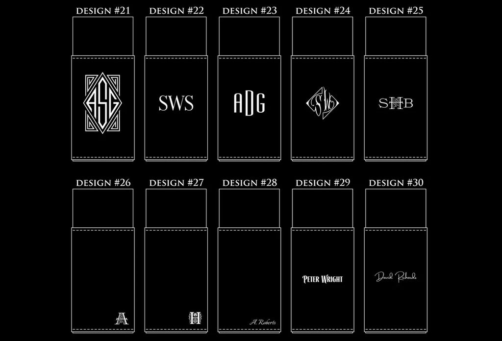 Personalized cigar case and cutter - Custom Engraved Cigar case