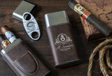 Personalized cigar case and cutter - Custom Engraved Cigar case
