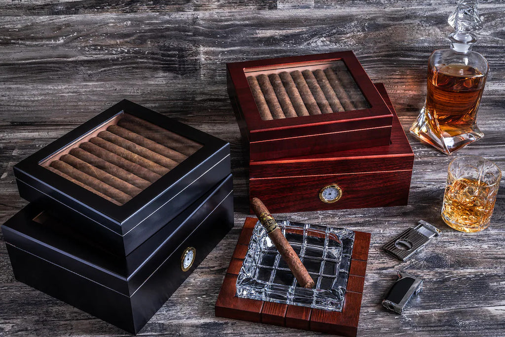 Glass Top Humidor Box