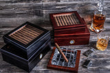Glass Top Humidor Box