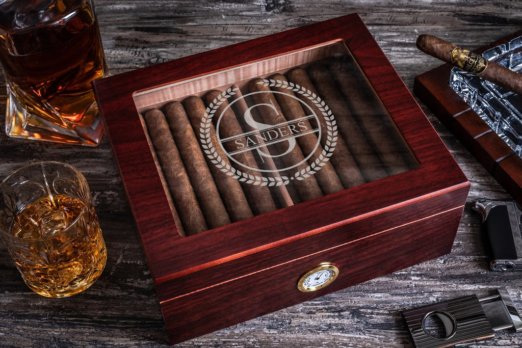 Glass Top Humidor Box