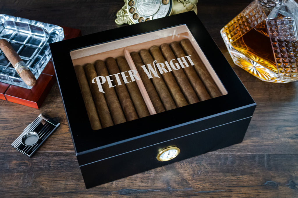 Glass Top Humidor Box