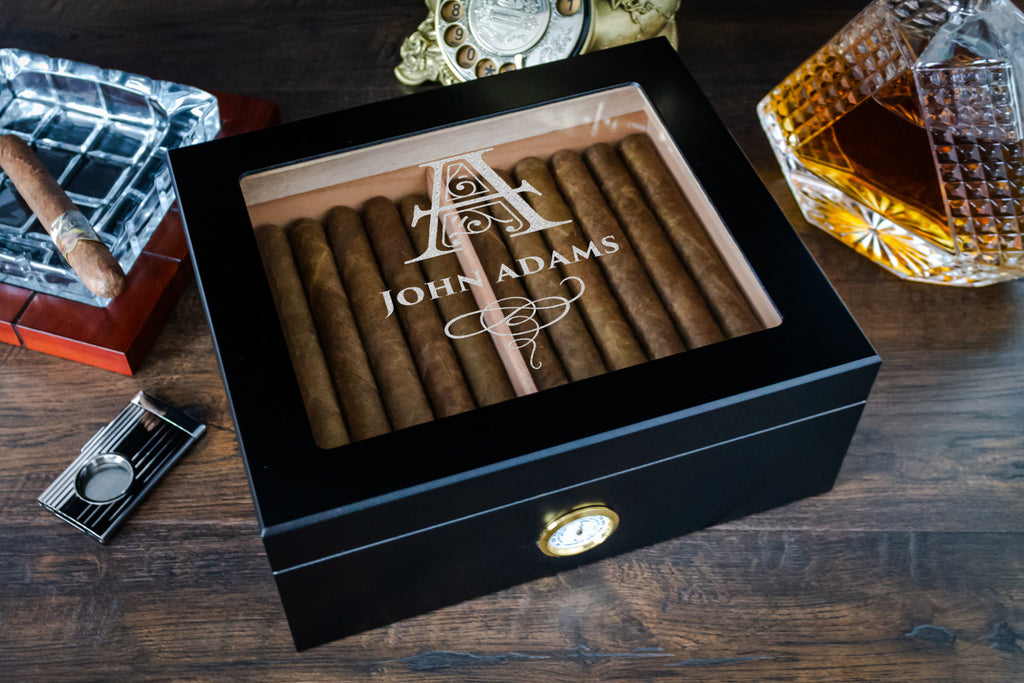 Glass Top Humidor Box