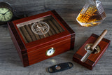 Beveled Glass Top Cigar Humidor