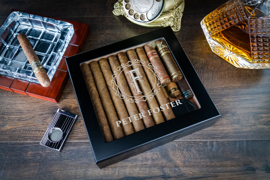 Glass Top Humidor Box