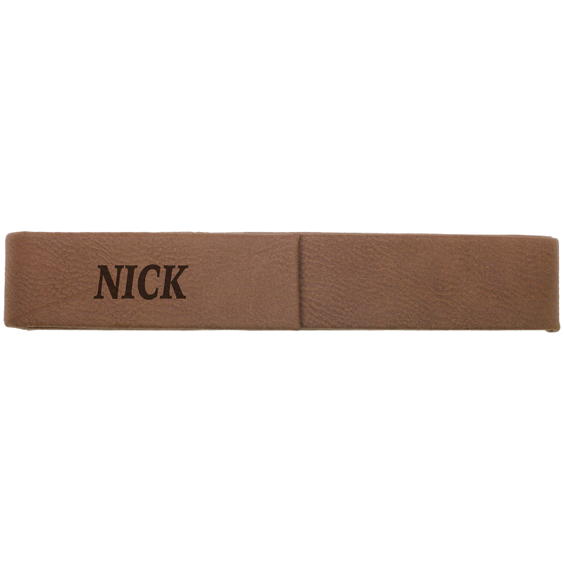 Dark Brown Leatherette Single Pen Case