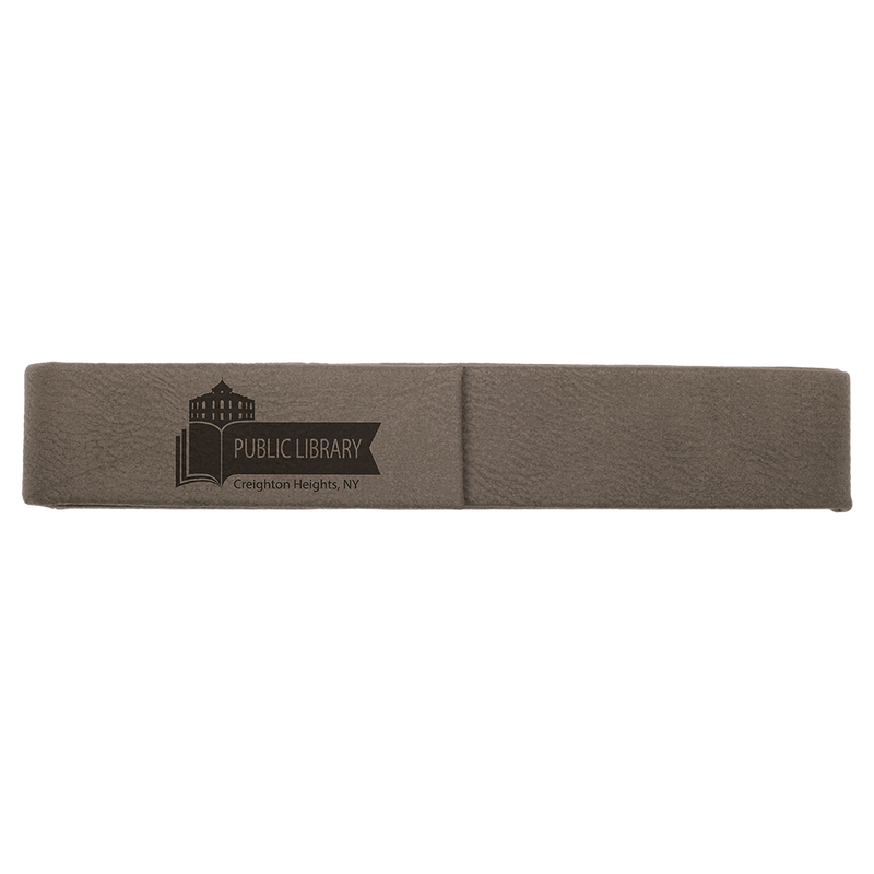 Gray Leatherette Single Pen Case