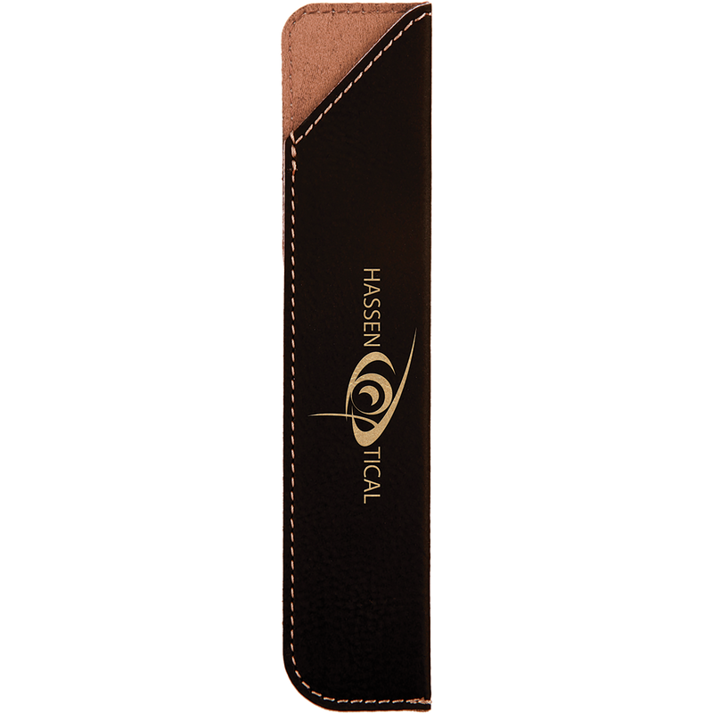 Black & Gold Leatherette Pen Sleeve