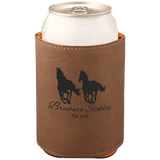 Dark Brown Leatherette Beverage Holder