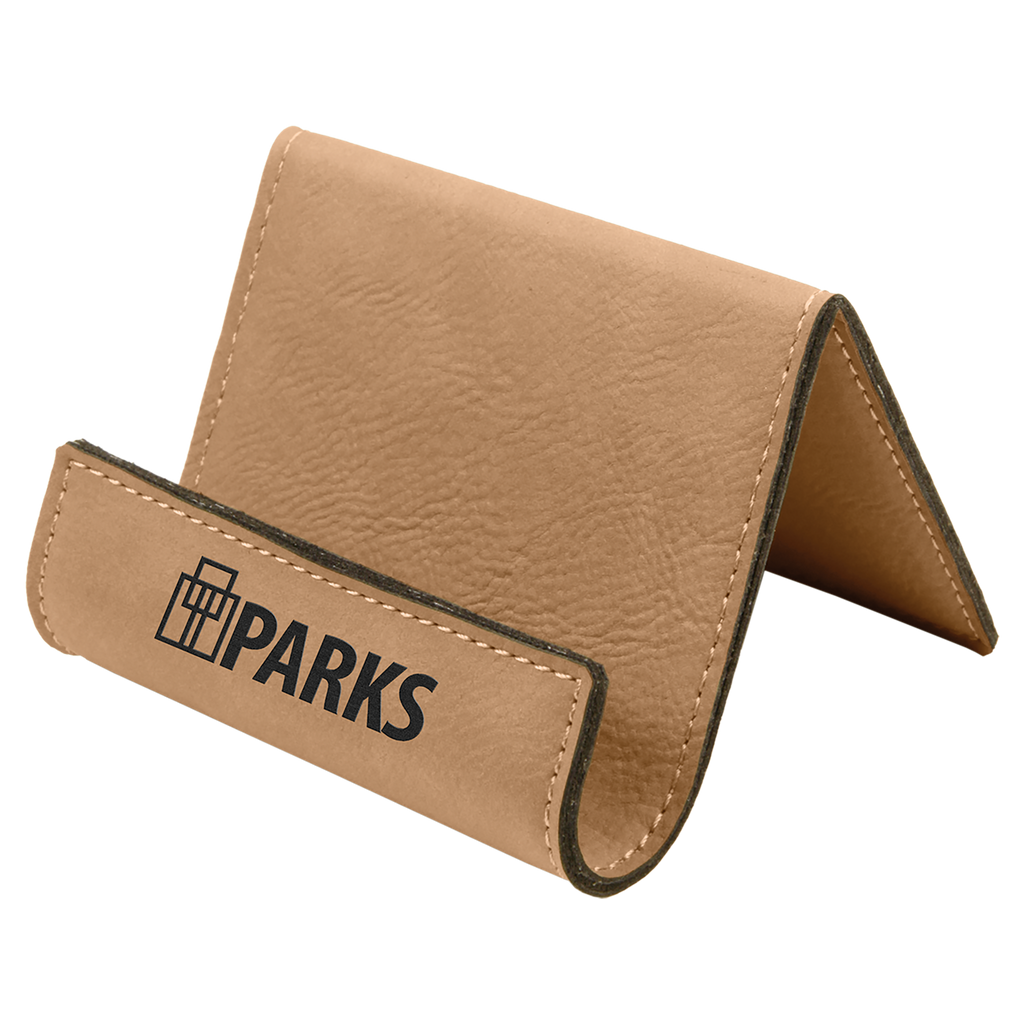 Light Brown Leatherette Holder/Easel