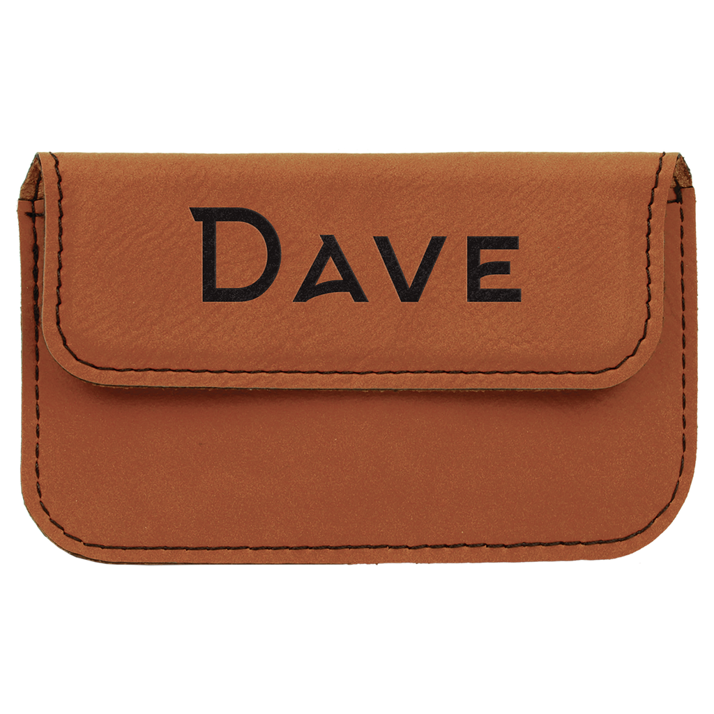 Rawhide Leatherette Flexible Business Card Holder
