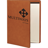Rawhide Leatherette Portfolio with Notepad