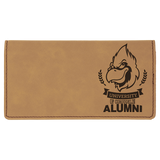 Light Brown Leatherette Checkbook Cover