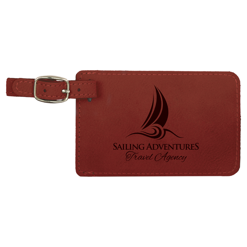 Rose Leatherette Luggage Tag
