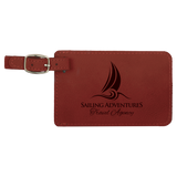 Rose Leatherette Luggage Tag