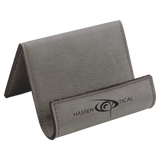 Gray Leatherette Holder/Easel