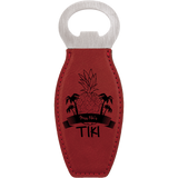 Rose Leatherette Rounded Bottle Opener