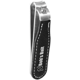 Black & Silver Leatherette Nail Clipper