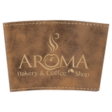 Rustic & Gold Leatherette Latte Mug Sleeve