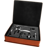 Rawhide Leatherette 5-Piece Wine Tool Set