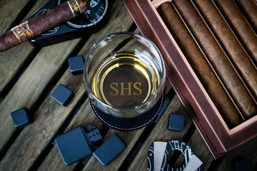 Engraved Whiskey Glass