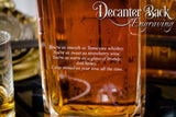 2 Side Engraved Whiskey Decanter