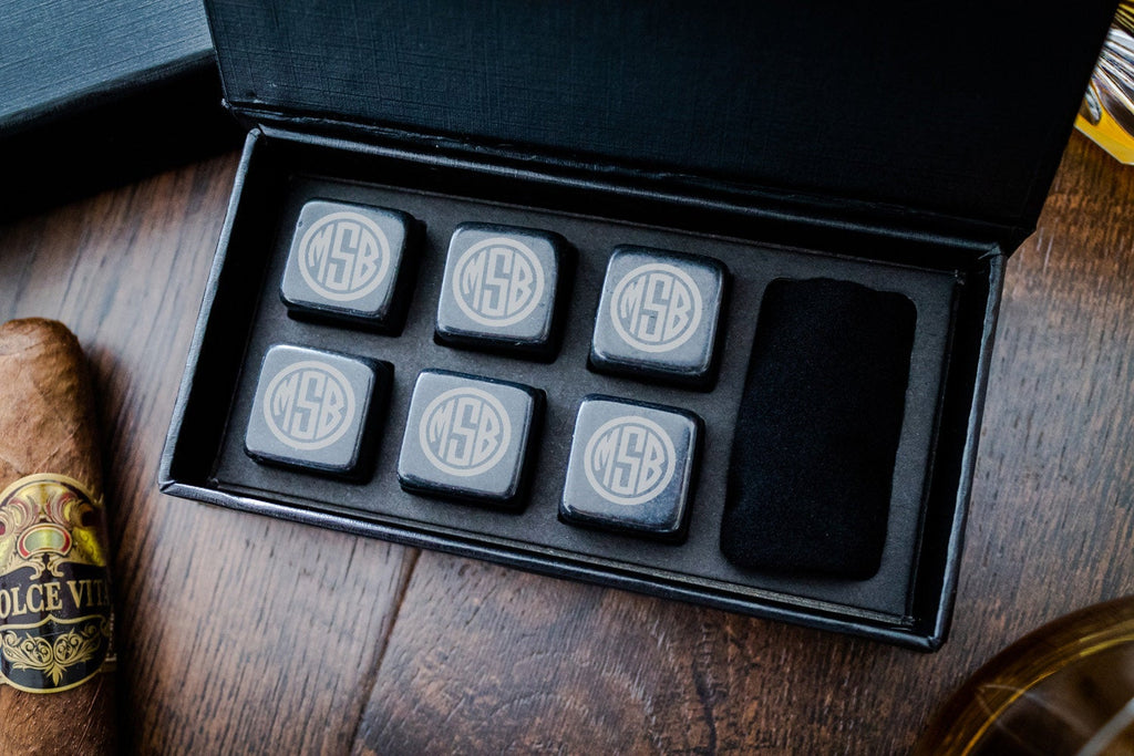 Custom Set of 6 Whiskey Stones