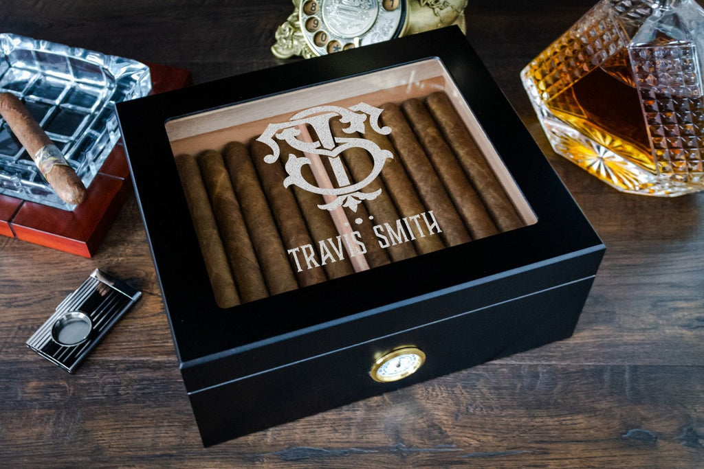 Glass Top Humidor Box