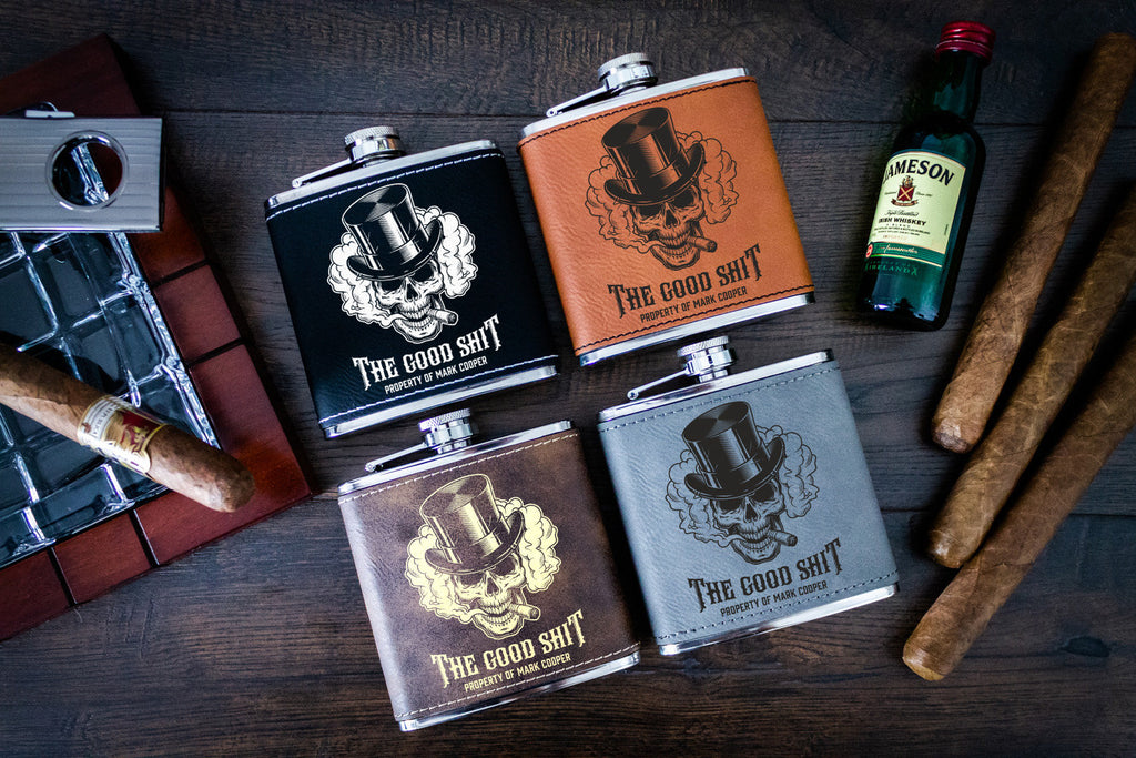 The Good Sh*t Engraved Flask