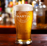 Engraved Beer Glass