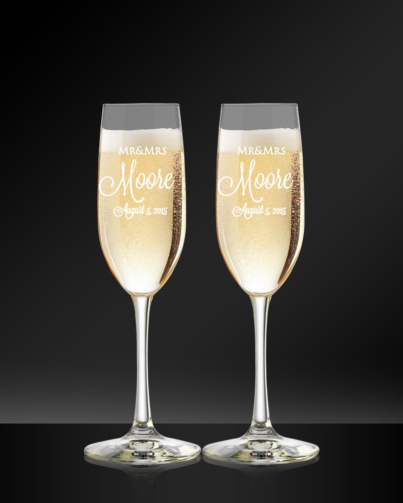 Custom Champagne Flutes