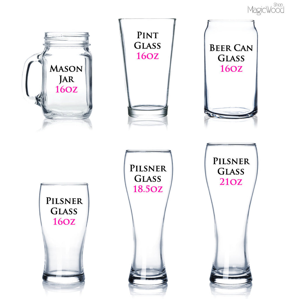 Groomsmen Beer Glasses