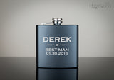 Custom black flask