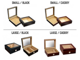 Glass Top Humidor Box