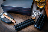 Engraved Cigar Humidor Gift Set with Matching Accessories, Great gift for your groomsmen or cigar lovers