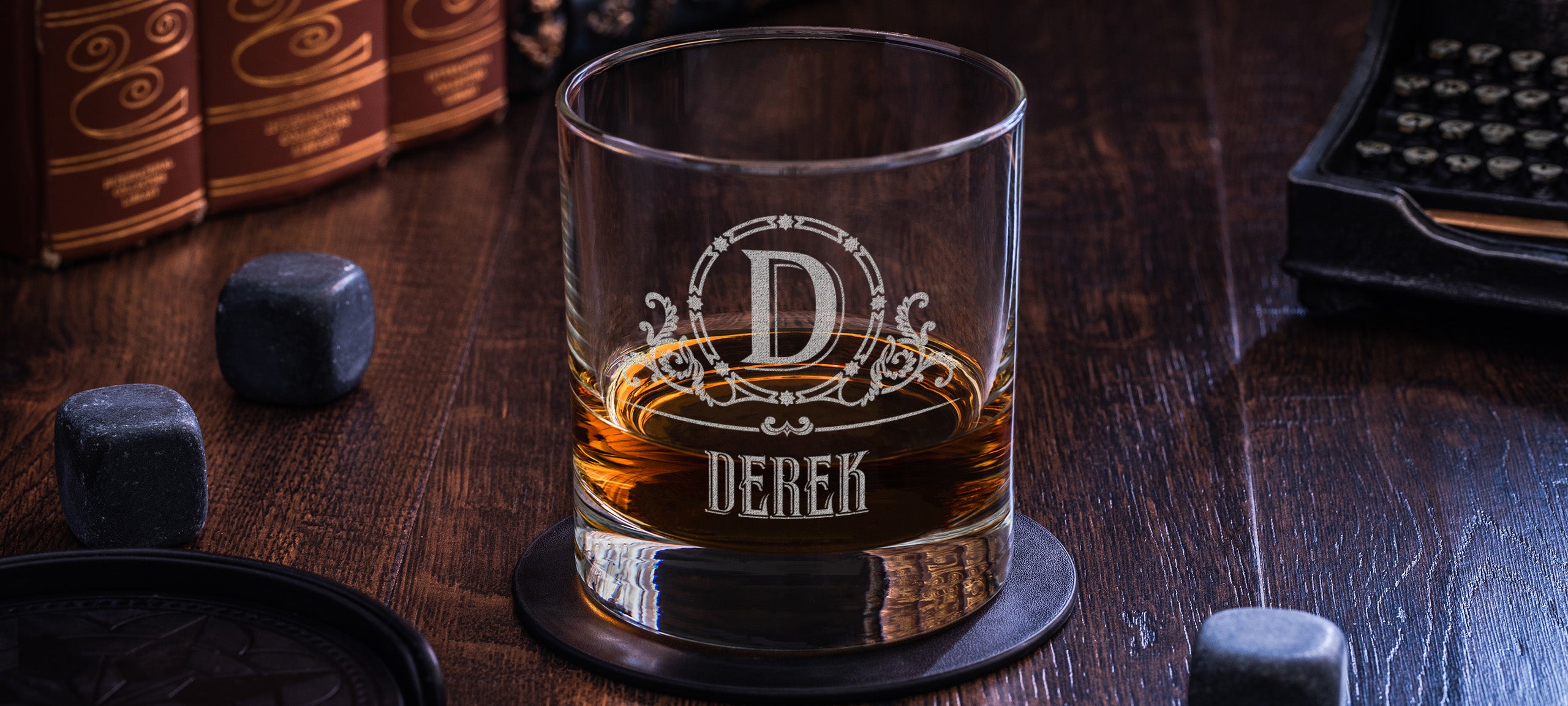 custom whiskey glass