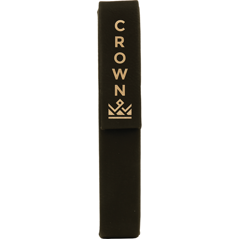 Black & Gold Leatherette Single Pen Case