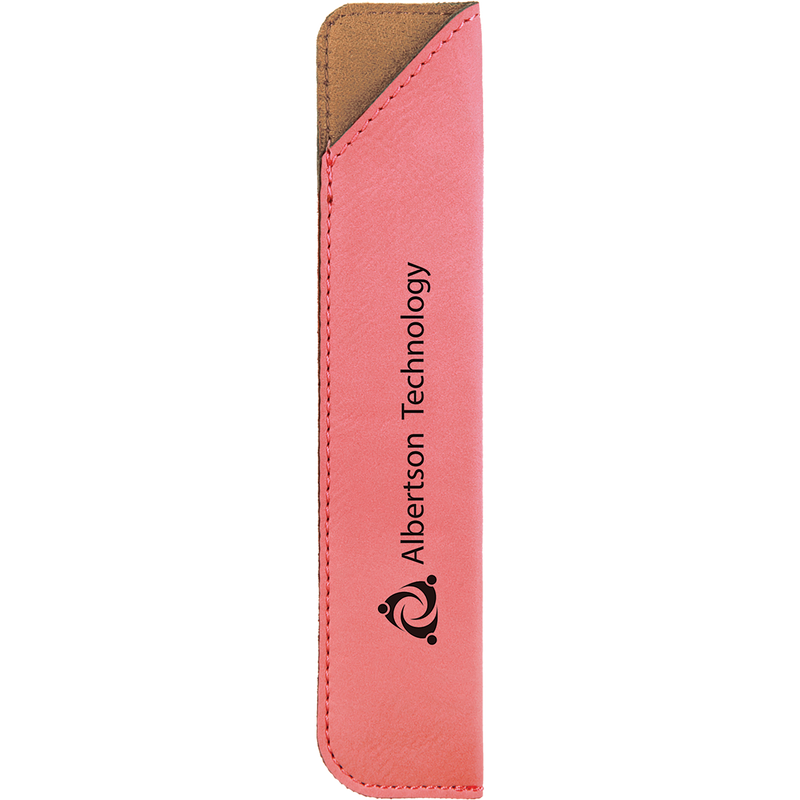 Pink Leatherette Pen Sleeve