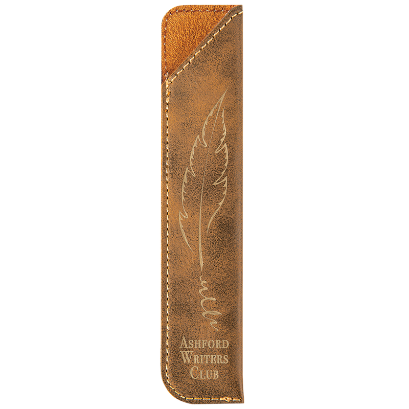 Rustic & Gold Leatherette Pen Sleeve