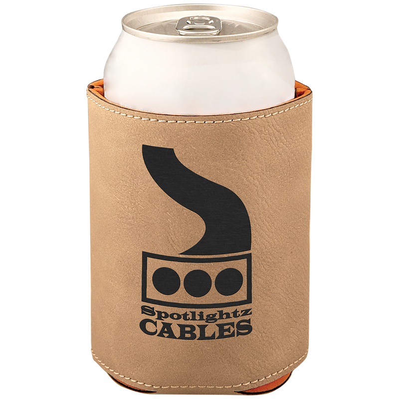 Light Brown Leatherette Beverage Holder