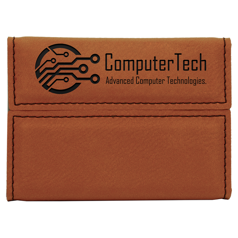 Rawhide Leatherette Hard Business Card Holder