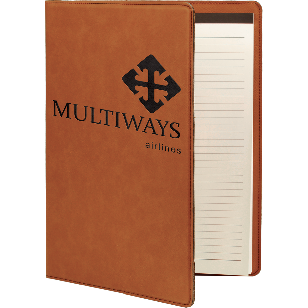 Rawhide Leatherette Portfolio with Notepad