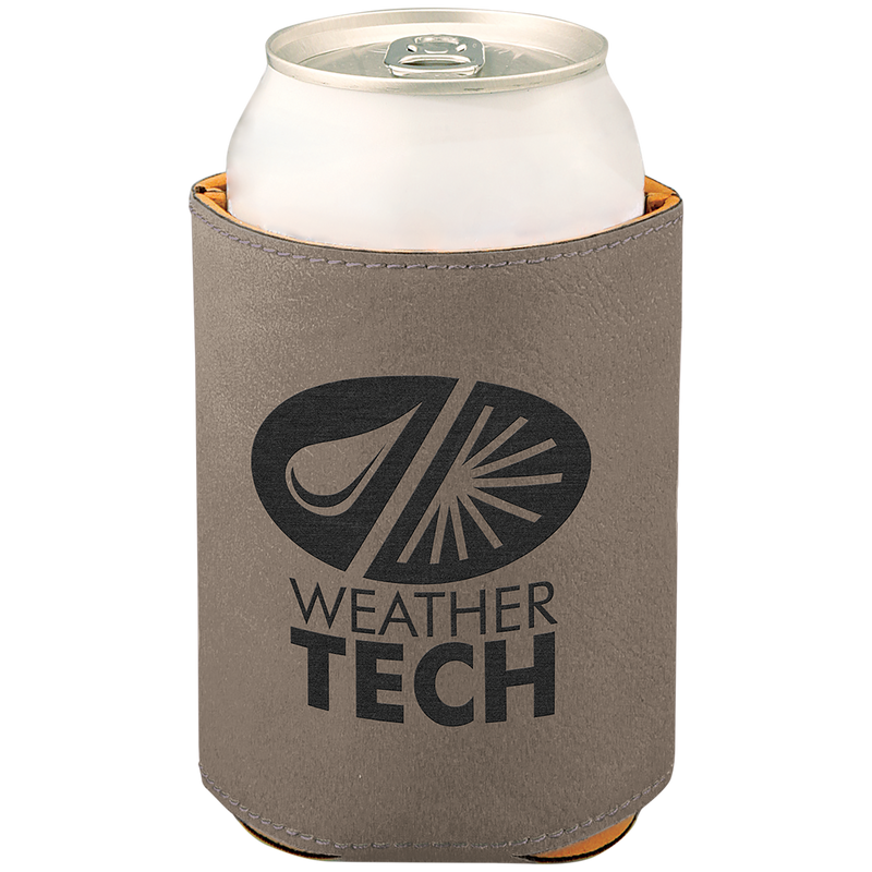 Gray Leatherette Beverage Holder