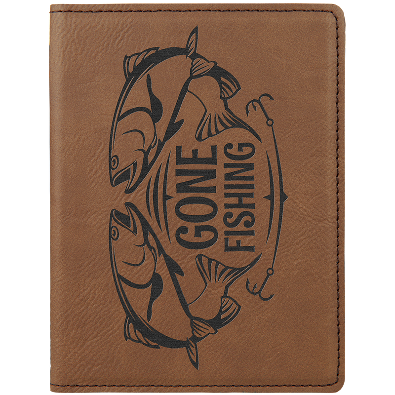 Dark Brown Leatherette Passport Holder