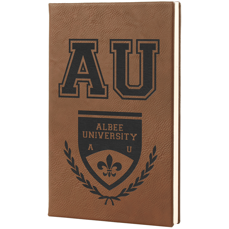 Dark Brown Leatherette Journal