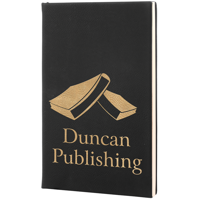 Black & Gold Leatherette Journal