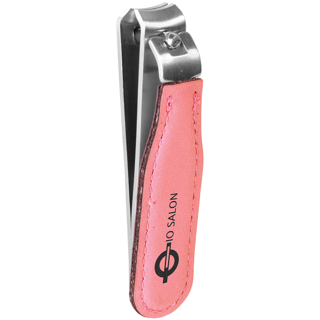 Pink Leatherette Nail Clipper