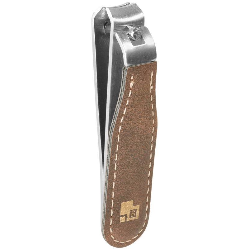 Rustic & Gold Leatherette Nail Clipper