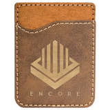 Rustic & Gold Leatherette Cell Phone Wallet
